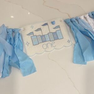 Magical One Blue Party Banner